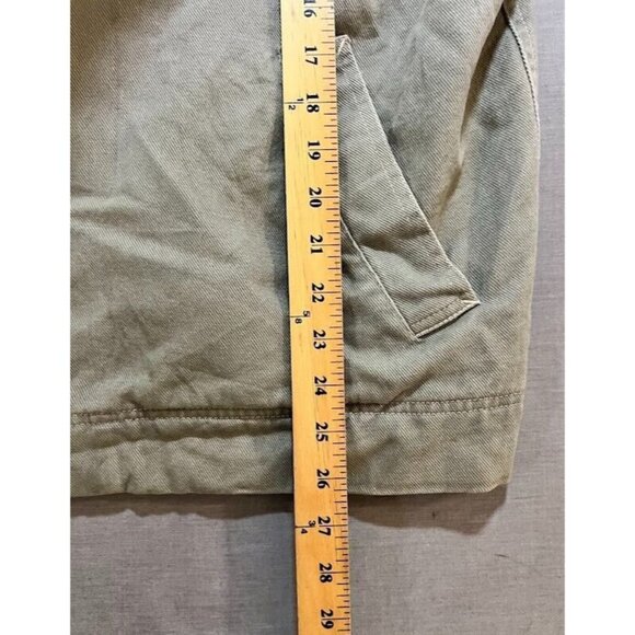 Marlboro Chore Jacket Adult 2XL Button‎ Beige Flannel Long Barn Coat Sleeve. - Picture 8 of 8